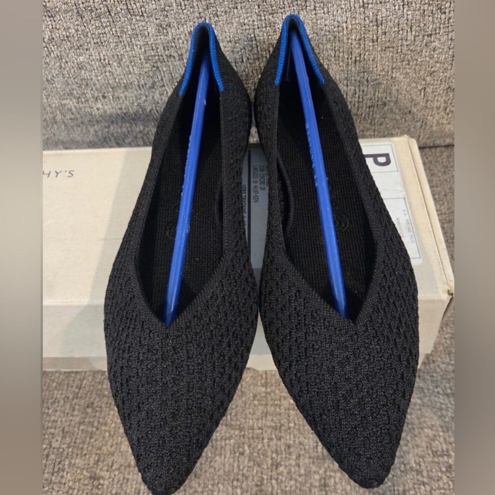 ROTHYS Black Swiss Dot Pattern Size US 8